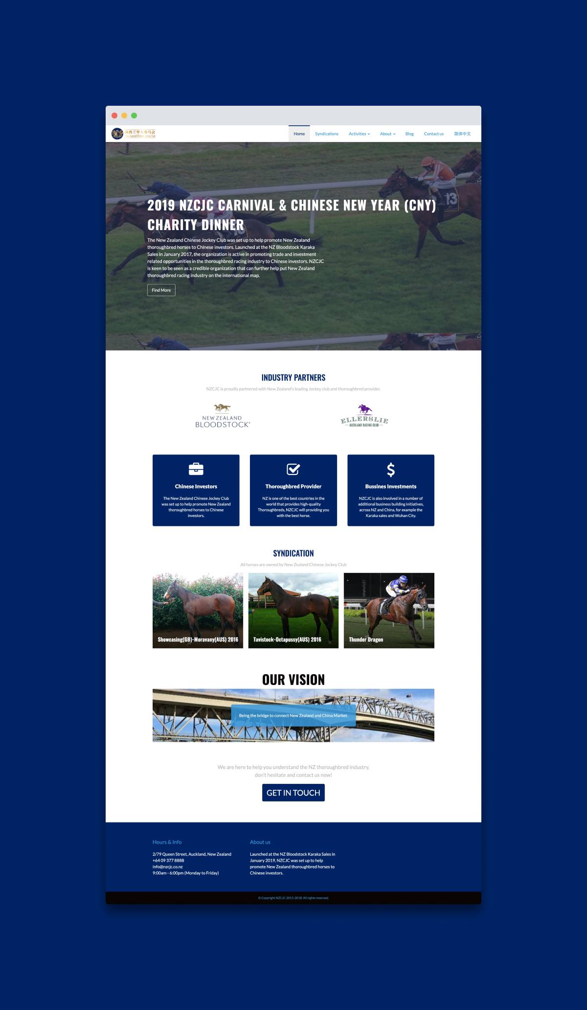 NZCJC homepage by DesignWeb