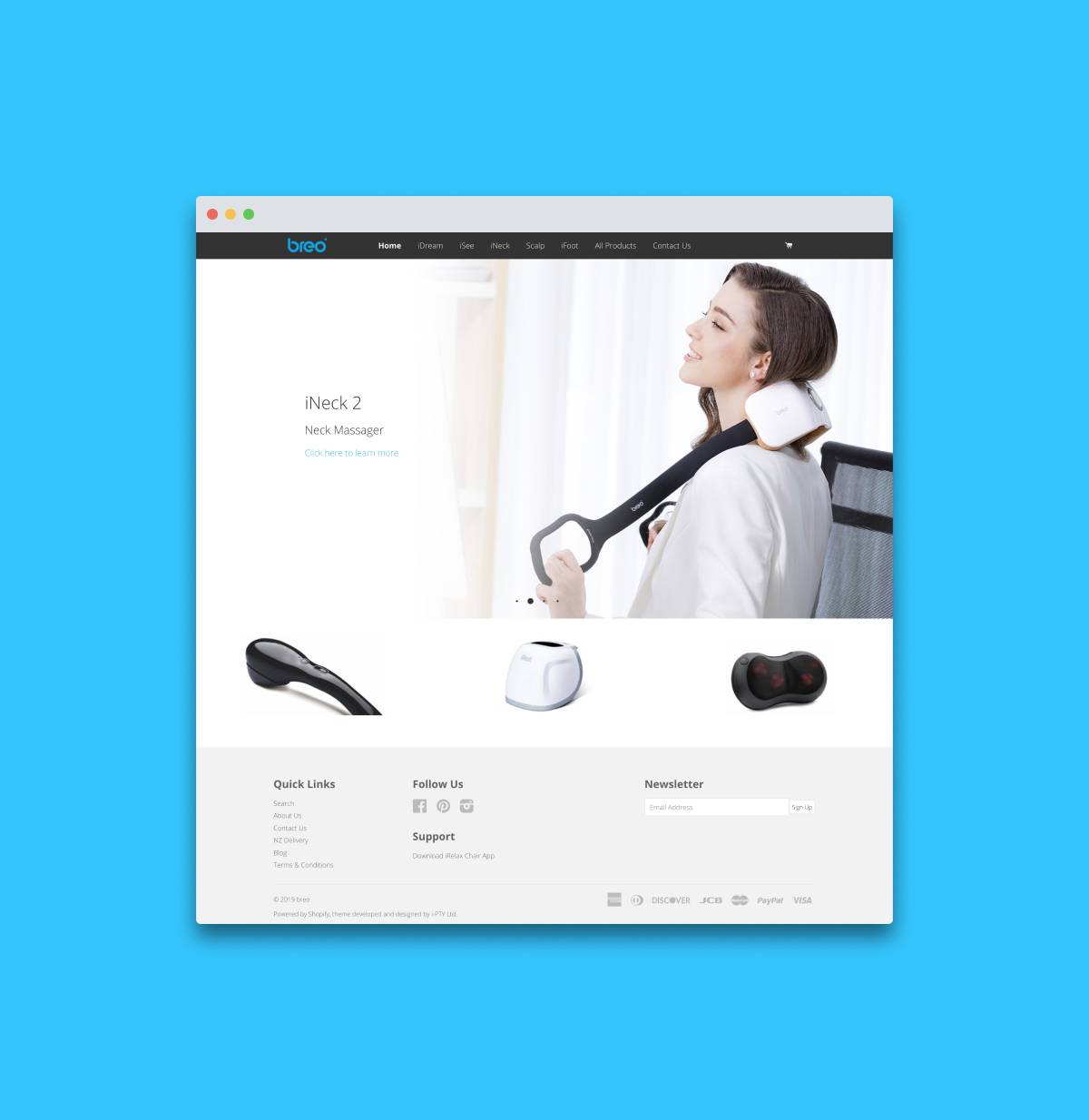 Breo homepage by DesignWeb